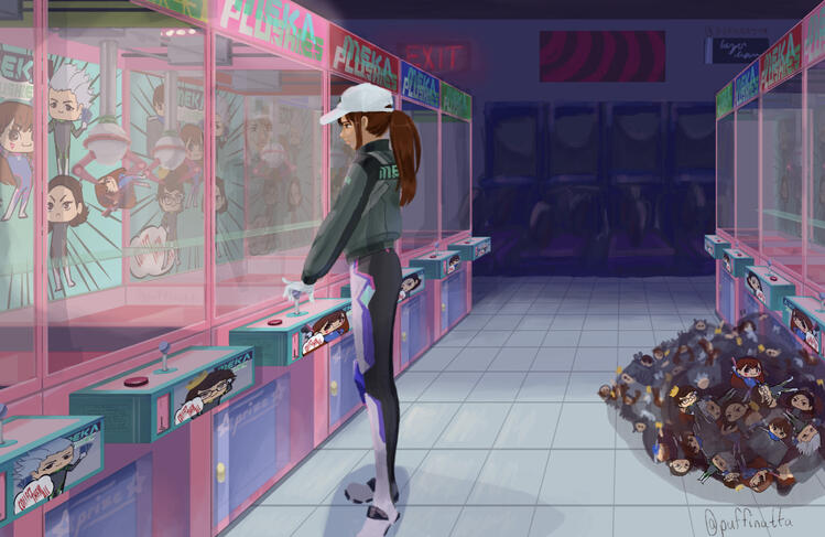 fanart of overwatch&#39;s D.Va