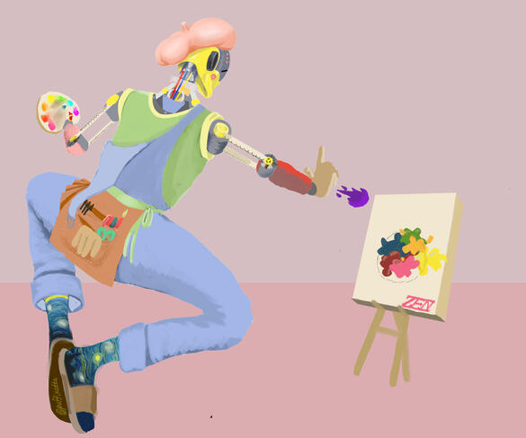 idea for a custom skin for zenyatta from overwatch